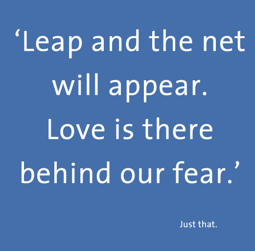 Leap and the net will appear